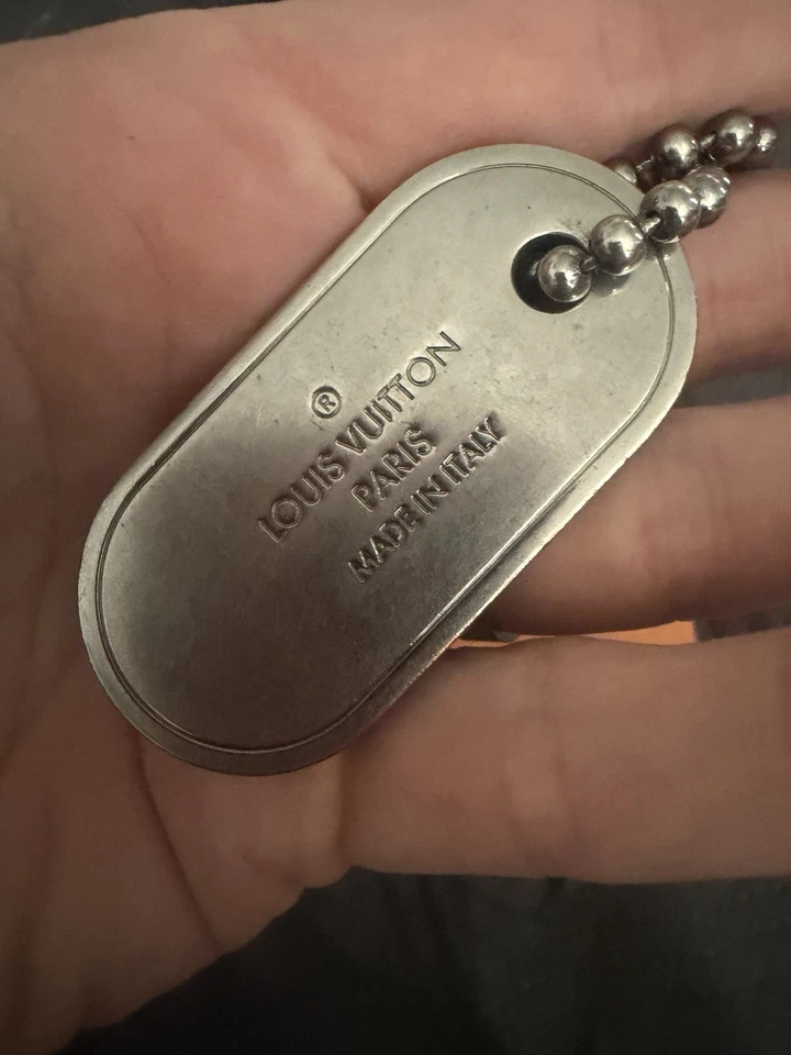 LOUIS VUITTON M63618 Monograma Eclipse Porte Cles Pestaña Monograma Identificación Dije Llavero Foto 3 de 4