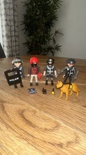Playmobil Police Figures With Accessories Police Dog and Bad Guy/Theif #8