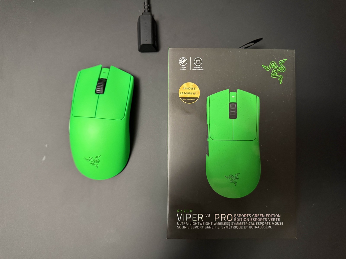 Razer Viper V3 Pro (Esports Green Edition) + Dot Skates Applied | eBay