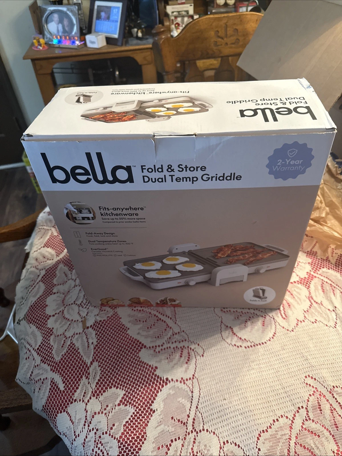 Bella Fold & Store Griddle New In Box