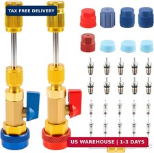31PCS Professional AC Valve Core Removal Tool for R134A Refrigerant Systems, Qui