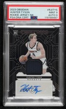 2023 Panini Obsidian Rookie Jersey Ink 54/99 Hunter Tyson PSA 9 MINT Auto 1a07