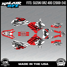 Graphics Kit for Suzuki DRZ400 SM, S and E (2000-2024) Raid-RED