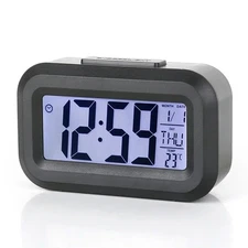 LED Digital Alarm Clock for Kids Small Desktop Clock for Bedroom & Bedside Table
