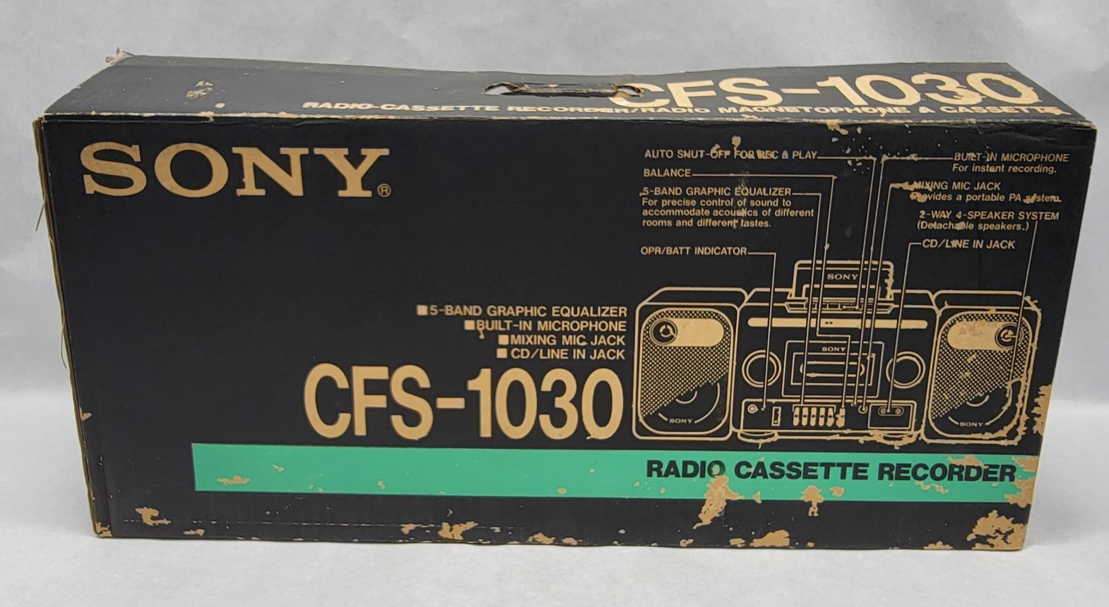 Sony CFS-1030 Portable Radio Cassette Recorder Boom Box - NE
