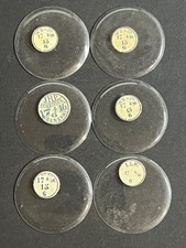 LOT OF 6 GLASS POCKET WATCH CRYSTALS SIZE 17 REPLACEMENT PARTS