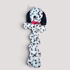 Vtg Dakin Dalmatian Dog Musical Plush Red Bow Pull Baby Working 1988 Crib Toy