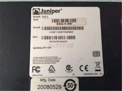 1Pcs Used Juniper SSG-5-SB Enterprise Vpn Hardware Firewall Netscreen Good cg