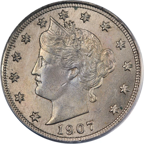 Photo of a 1907-P Liberty Nickel from an eBay listing that sold on Jul 20, 2026