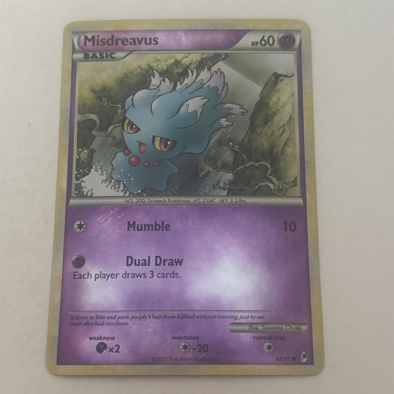 Misdreavus 65/95 Reverse Holo Call Of Legends Pokémon TCG NM
