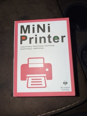 Inkless Bluetooth Mobile Printer Photo Text Label Sketch Long Battery Life