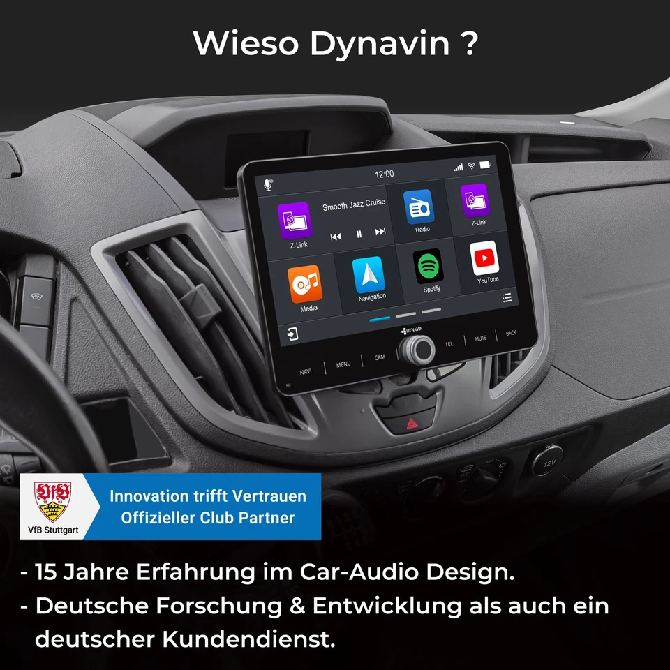 Android Radio Navi für Ford Transit 2014-2018 mit Wireless Carplay Android Auto - Bild 3 von 4