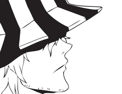 Anime Bleach Urahara Kisuke Monochrome Hat 11x17 Poster