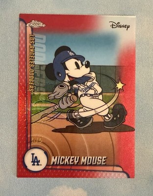 2025 Topps Chrome Disney Mickey Mouse MLB Refractor Los Angeles