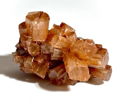 Seltener Aragonit Cluster Kristall Mineral schöner Kupfer getönter Drusy Geode Stein