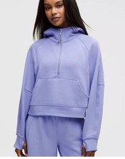 Lululemon Scuba Oversized Half Zip Hoodie M/L 8/10 Dusty Lilac NWT