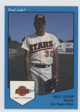 1989 ProCards Triple A Will Taylor Billy Taylor #3 8v2