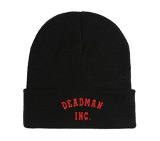 Deadman Inc Logo Embroidered Beanie Hat Cap Winter Fall Soft Comfortable Winter