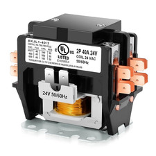 HVAC Motor Contactor, 24V 40 Amp Coil 2 Pole Replacement Relays Compatible with 