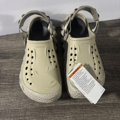 Unisex Clogs Crocs Echo Clog Bone / Black 207937 M6/W8