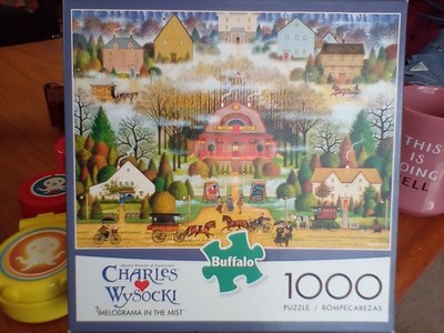 Wysocki Melodrama in the Mist 1000 PC Puzzle Used Bagged Buffalo Games