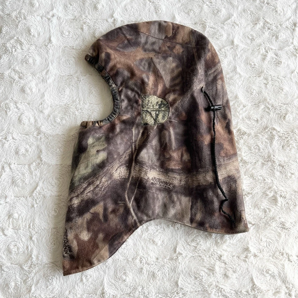 Vintage Cabelas Balaclava Ski Mask Adult OS Brown Camo Outdoor Timber Hunting - Image 3 of 4