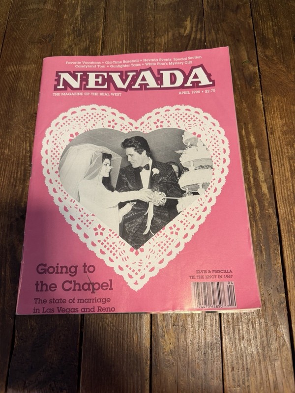 Vintage Apr 1990 NEVADA: the Magazine of the Real West Elvis Reno Weddings Vegas