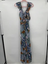 NWT Baltic Born Nylah Back Tie Dress Maxi Floral Size Medium