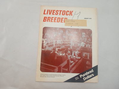 Vintage Livestock Breeder Journal January 1972 Livestock Farming