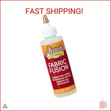 Aleene's Fabric Fusion Glue 4 oz, Permanent and Washable Adhesive, No-Sew Fabric