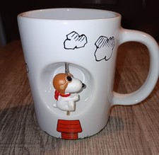 Peanuts Snoopy Mug Cup with Spinning FLYING ACE Red Baron Charlie Brown Dog Cool
