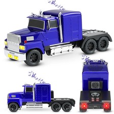 Blue Rechargeable Truck Bluetooth Portable Speaker LED Light USB/AUX/FM WS-570