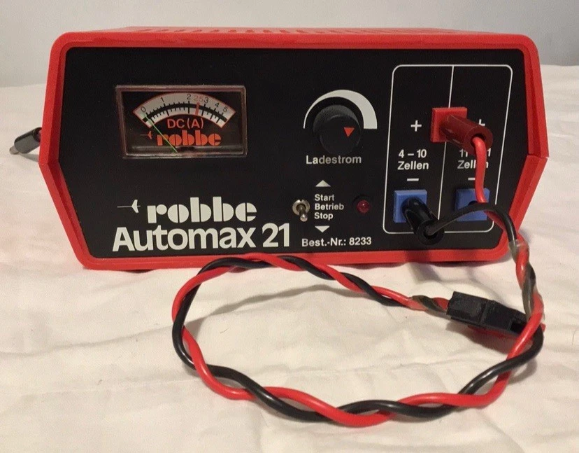 Robbe Automax 21 r/c самолет лодка автомобиль зарядное устройство красный/черный лучший.-Nr.: 8233 DC (A) - Изображение 2 из 4