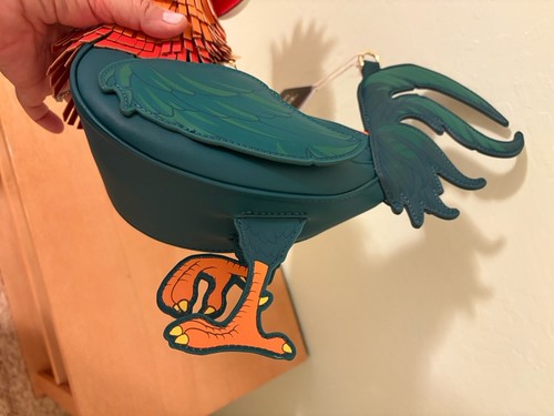Loungefly Crossbody Disney MOANA ~ HEI HEI Rooster Chicken Figural Bag Purse - Picture 8 of 8