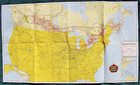 1958 CNR Railways Map Grand Trunk Railroad Canadian National Railway U.S. Canada — photo 3