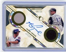 2025 Topps Diamond Icons Relic Autograph #DTA-MG Mark Grace No 8 of 25