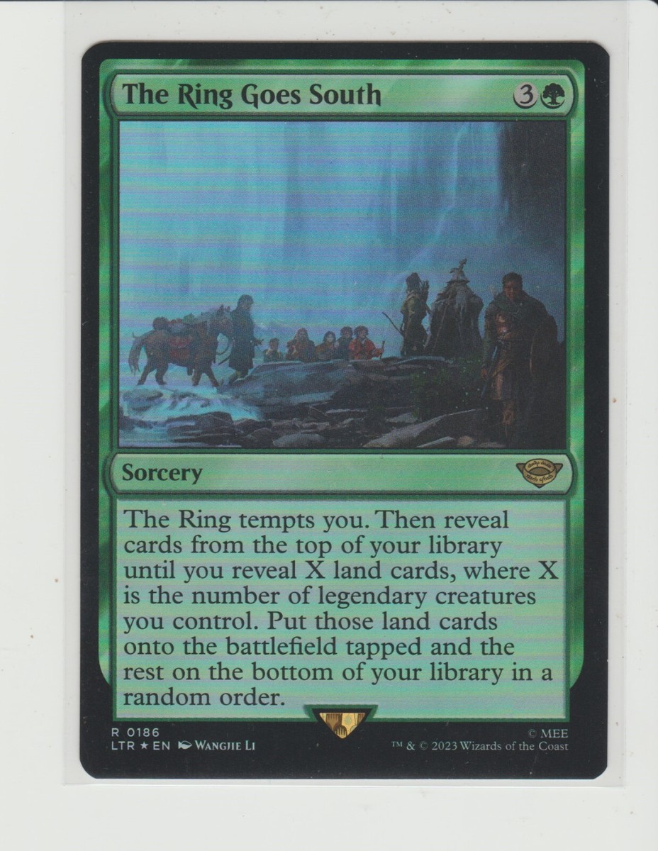 The Ring Goes South Foil Rare MtG Card LTR 186 LotR | eBay
