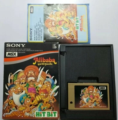 Alibaba And 40 Thieves MSX SONY HIT BIT COMPLETO VERSION EUROPEA - Imagen 1 de 4
