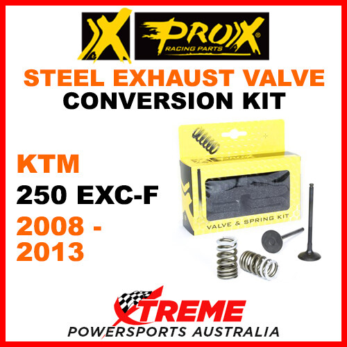 ProX KTM 250 EXCF EXC-F 2008-2013 Steel Exhaust Valve & Spring Upgrade Kit - Picture 1 of 2