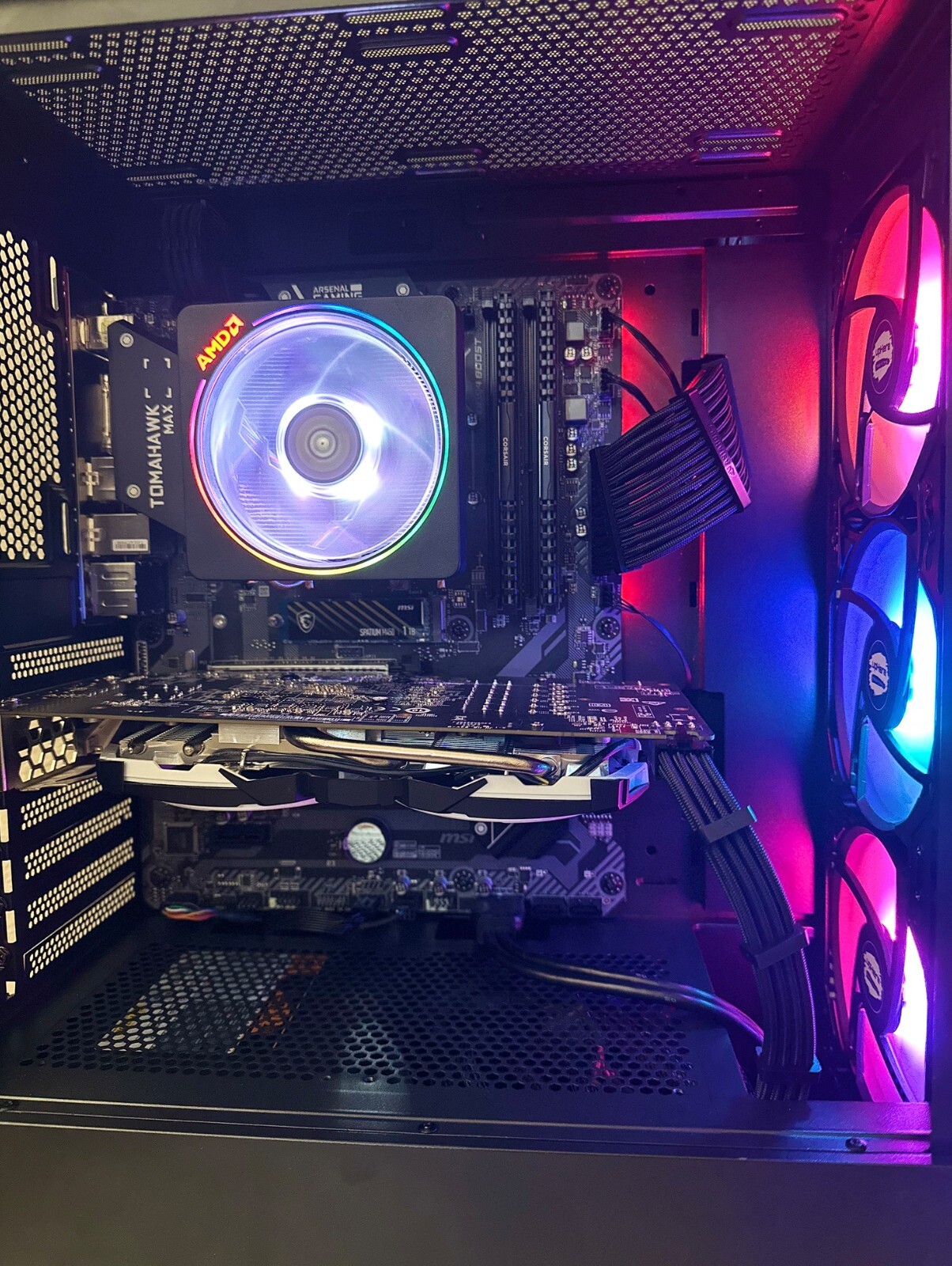 Gaming PC Desktop Computer / Ryzen 5 3600 / RX 580 8GB / 16GB 3200Mhz