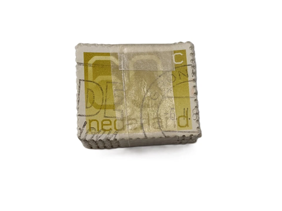 Estampillas de los Países Bajos Crouwel Número 60C Centavo Holandés 1991 ~ Ladrillo/Lote de 6.000 USADAS Foto 3 de 4