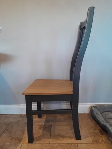 Richmond Style Painted Lathe Back Kitchen Chair Saddle Seat Postage Available - Picture 8 of 24