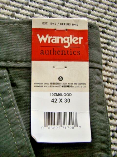 Wrangler authentische entspannte Cargohose Herren 42x30 oliv trab Arbeitskleidung neu mit Etikett - Bild 3 von 12