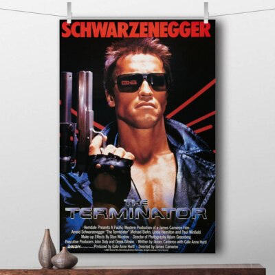 toile tableaux film  Terminator Arnold Schwarzenegger  50x75 cm  