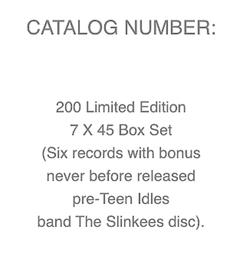 DISCHORD 200 First Six Records Punk 45 Box Set Minor Threat Teen Idles Sealed - Imagen 5 de 5