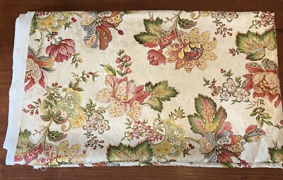 Mill Creek Drape Fabric Zepel 55''x6.5 yds Floral Paisley Jacobean New Unused
