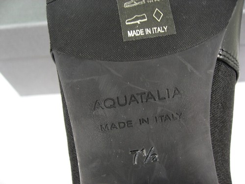 NIB Aquatalia Falco Chelsea Calf Leather/Elastic-Gore Bootie US 7.5 Black SMALL! - Picture 10 of 12