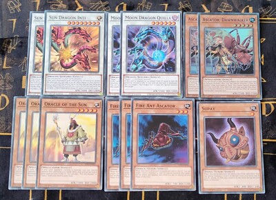 YUGIOH Sun /Moon Dragon Starter Deck /Set (Ascator /Supay /Oracle /Fire  Ant) NM | eBay UK