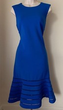 Calvin Klein Ladder Lace Trim Flair Sheath Dress CD8C19MG NWT Sz 6, 8