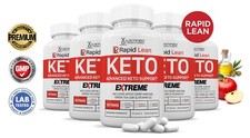 Rapid Lean Keto ACV Extreme Pills 1675 MG Stronger Thn Gummys Keto Support 5 Pk